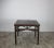 This 37" inch square table from late 19 century showcases marvelous fretwork around all 4 sides. smooth round legs and top...