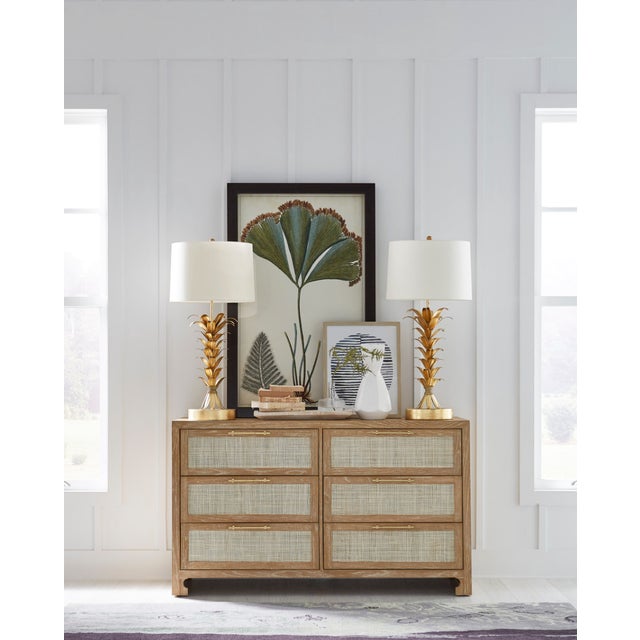 New special order item. Not vintage. British West Indies style with a modern flair, this extraordinary 6 drawer chest...