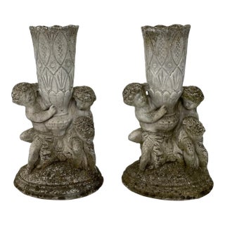 1940s French Garden Urns- a Pair For Sale