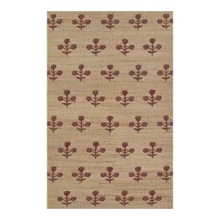 Erin Gates by Momeni Orchard Bloom Rust Hand Woven Wool and Jute Area Rug 9' X 12' For Sale