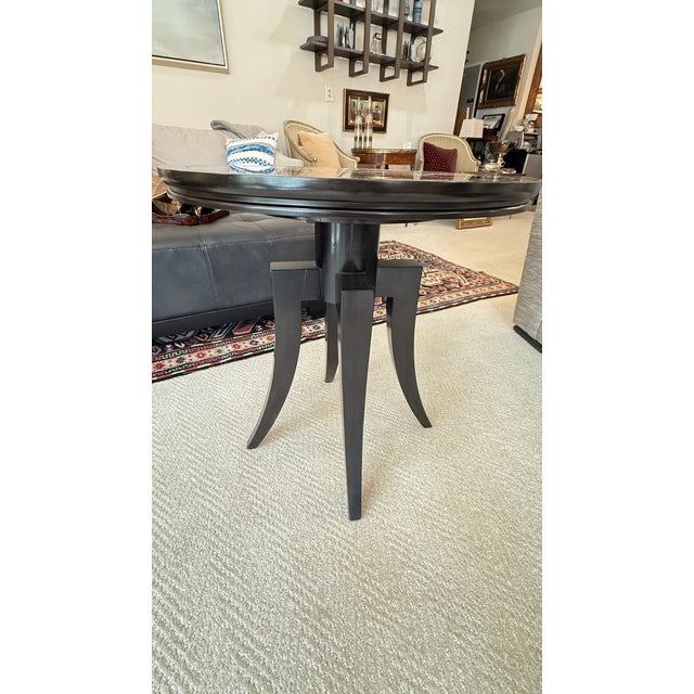 2020s Bernhardt Round Accent Table With Mirrored Top For Sale - Image 5 of 8