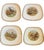 Bring a touch of rustic French elegance to your table with this exquisite set of twelve vintage plates by Longchamp,...