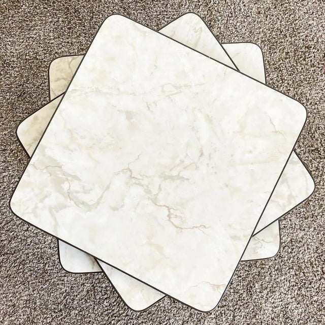Mid Century Modern Square Stacking/Nesting Tables For Sale - Image 9 of 11