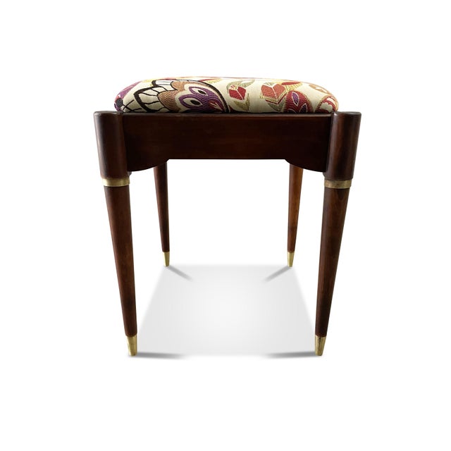 Mid-Century Modern 1960s Vintage Sewing Stool For Sale - Image 3 of 9