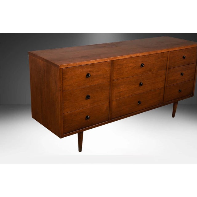 Mid-Century Modern 1960s Mid-Century Nine Drawer Modern Dresser For Sale - Image 3 of 10