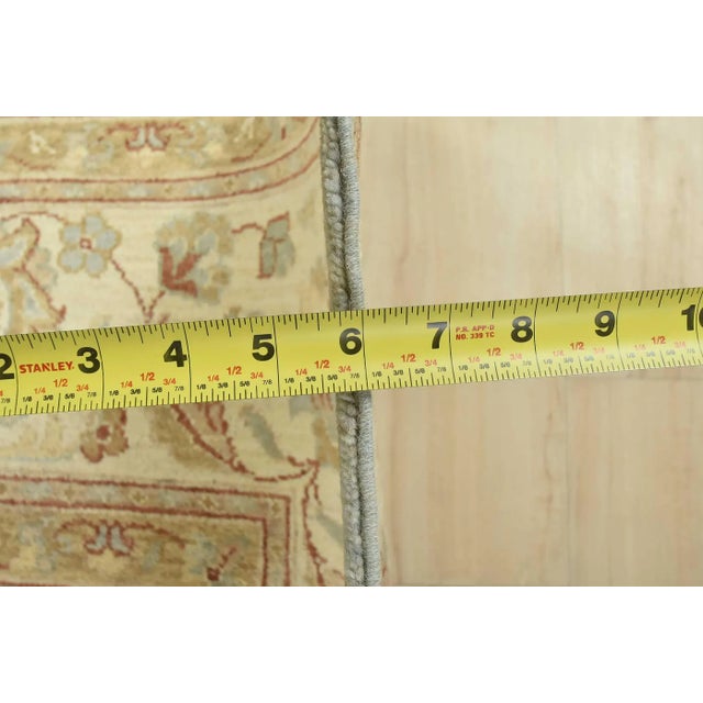 Ziegler Rug 8'1'' X 10' Blue Wool Hand-Knotted Oriental Carpet For Sale - Image 11 of 12