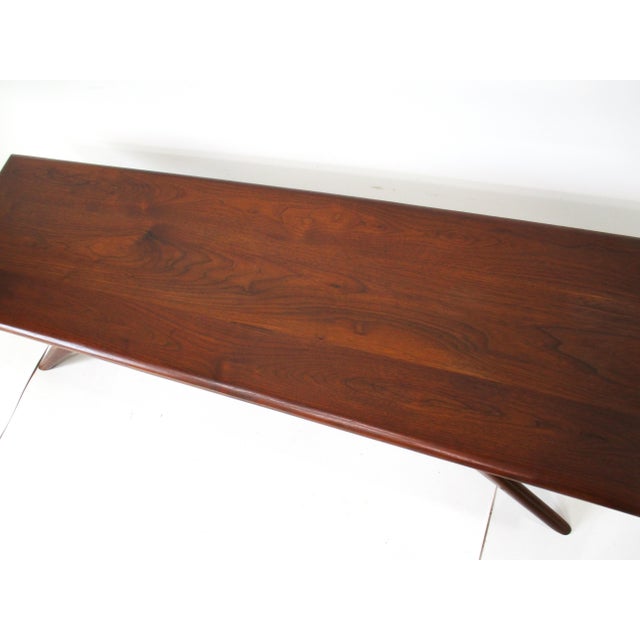 Kagan Styled Walnut Sculptural Coffee Table by Josef Otmar For Sale - Image 10 of 12
