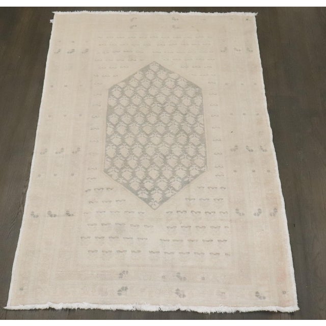 Abstract Vintage Paisley Motif Rug - 4'5" x 7' For Sale - Image 3 of 8