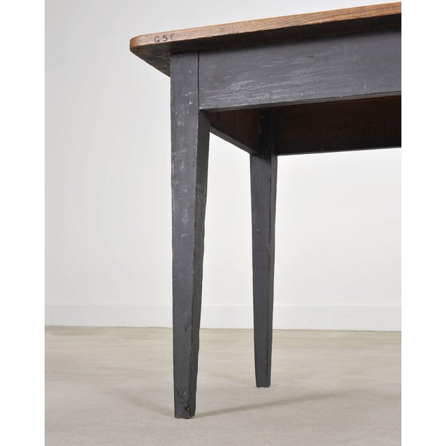 Rustic Country French Provincial Pine Farmhouse Dining Table For Sale - Image 14 of 18