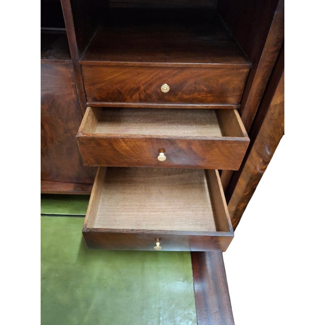 Mid 19th Century Louis XVI Style Mahogany Secretaire Abattant For Sale - Image 5 of 11