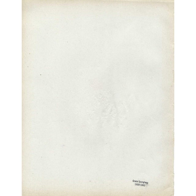 Traditional 1940s Grace Spongberg Floral Still Life Drawing For Sale - Image 3 of 3