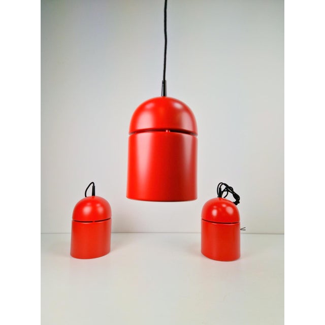 Metal Vintage Uni Pendant Lamps by Vagn Dyring for Nordisk Solar, 1970s, Set of 3 For Sale - Image 7 of 14