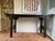 Wood Vintage Chinese Black Lacquered Altar Console Table For Sale - Image 7 of 9