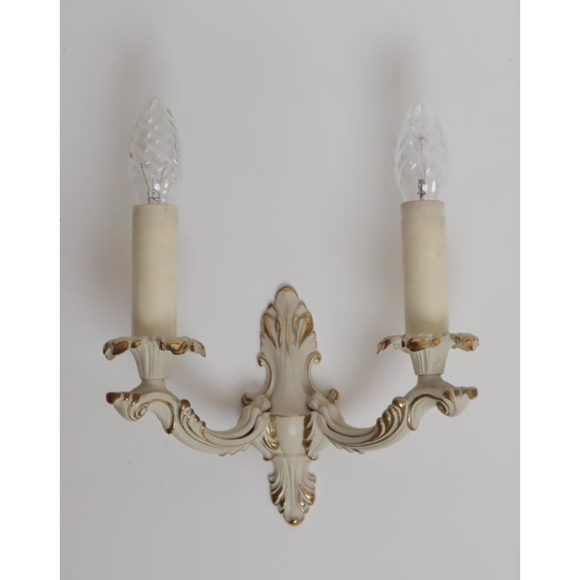 Baroque Wall Sconces in Brass, 1960s For Sale - Image 6 of 14