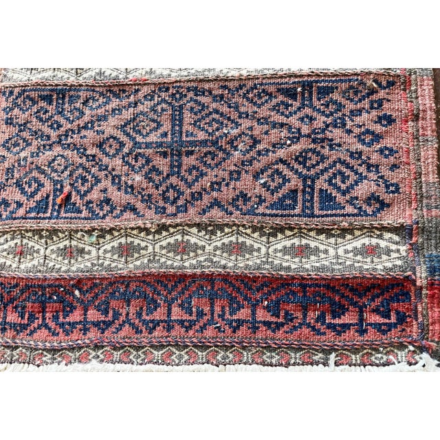 Antique Azerbaijan Rug/ Bag Soumak Kilim For Sale In Chicago - Image 6 of 7