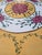 Late 20th Century Custom Side Accent Table – Hand-Painted Metal Top & Fabric Skirt For Sale - Image 5 of 14