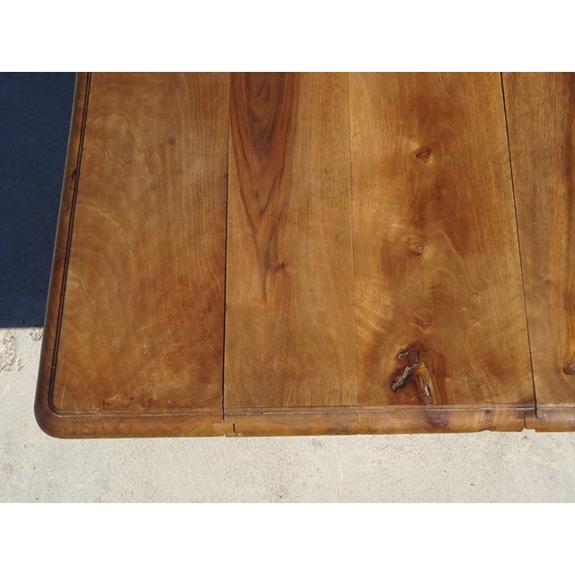 19th Century Square Walnut Pedestal Table For Sale - Image 13 of 18