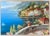 This lovely Italian coastal landscape is displayed in a custom made ornamented and gilded frame. Overall dimensions are 26...