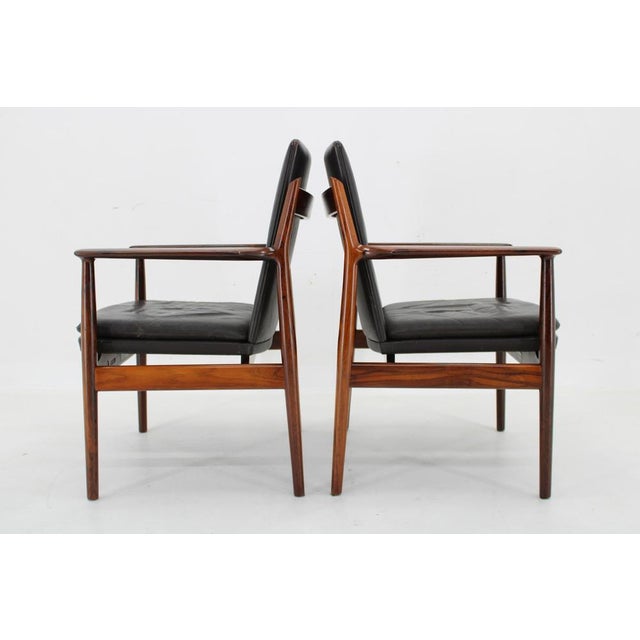 Arne Vodder Set of Danish 431 Armchairs by Arne Vodder for Sibast Mobler, 1960s For Sale - Image 4 of 18