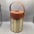 Georges Briard Ice Bucket Egyptian Motif Insulated Brown Swede For Sale - Image 13 of 13