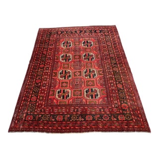 1990s Afghan Vintage Kunduzi Handmade Rug For Sale