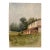 Attributed to Frank Henry Mason July 1887 Country House Landscape Watercolor For Sale