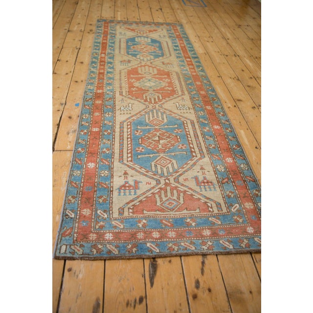1920s Antique Persian Serab Madder Wool Runner For Sale - Image 10 of 12