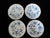 Meissen Blue Onion Porcelain Scallop Rim Coffee Cup & Saucer Set of 4 For Sale - Image 10 of 16