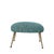 Mid-Century Modern Blue Fabric and Metal Legs Footstool, Italy, 1950 For Sale - Image 3 of 9
