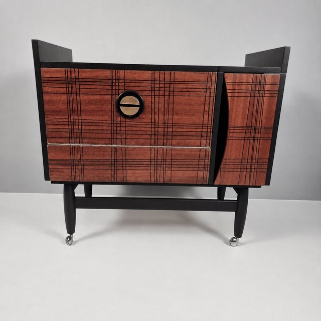 Vintage Bar Cabinet in Beech, 1970s For Sale - Image 3 of 9
