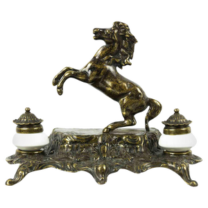 Bronze Inkwell, Mid-20th Century