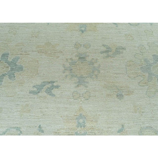 Turkish Oushak Rug 8'10" x 12'9" #20354 For Sale - Image 4 of 8