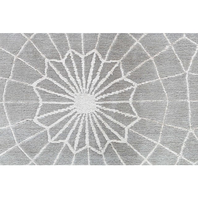 Gray Modern Spider Web Rug by Doris Leslie Blau For Sale - Image 8 of 9