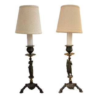 Neoclassical Table Lamps, Set of 2 For Sale