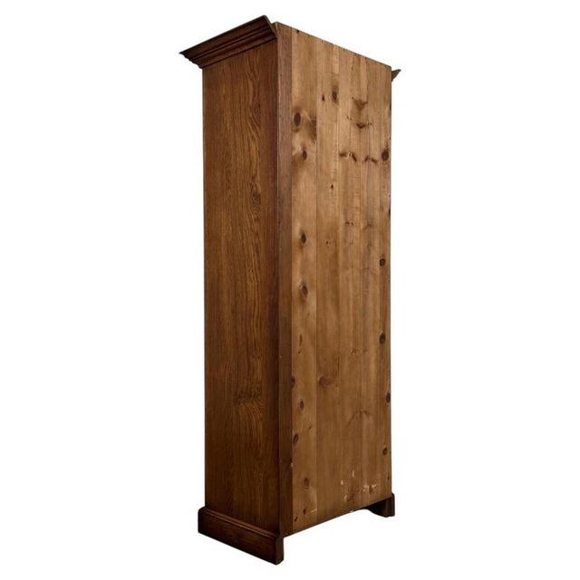 Antique English Oak Glazed Display Cabinet Vitrine, 1890s For Sale - Image 9 of 11