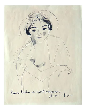 Bubu de Montparnasse - Original China Ink drawing - 1928/29 1928/29