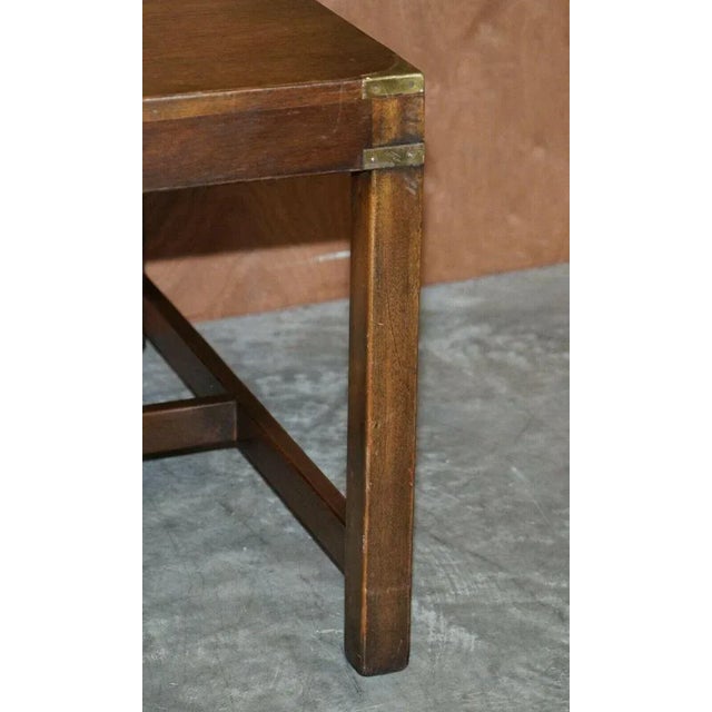 Large Kennedy Military Campaign Coffee Table in Hardwood from Harrods For Sale - Image 4 of 12
