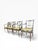 Hollywood Regency Set of 4 Maitland-Smith Silver & Gold Leaf Armchairs With New Caning & Cushions For Sale - Image 3 of 17