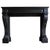 19th Century French Napoleonic Black Marble Fireplace For Sale - Image 9 of 9