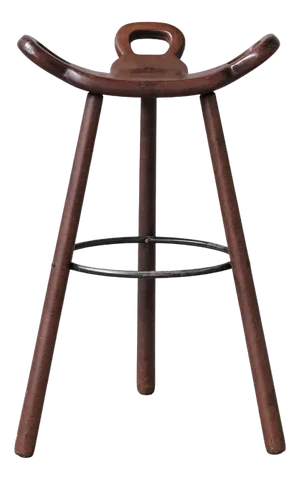 Brutalist Marbella Bar Stool, 1970s