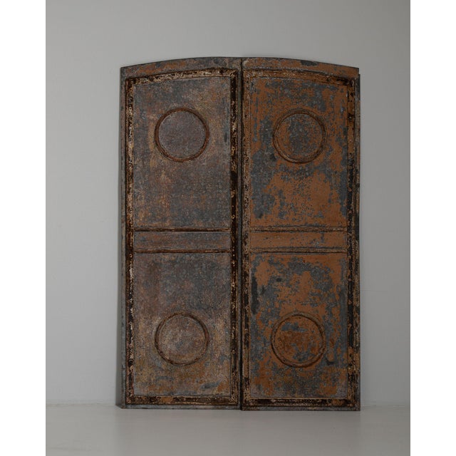 Chocolate 1900 - 1909 France Chocolate Iron Door For Sale - Image 8 of 15