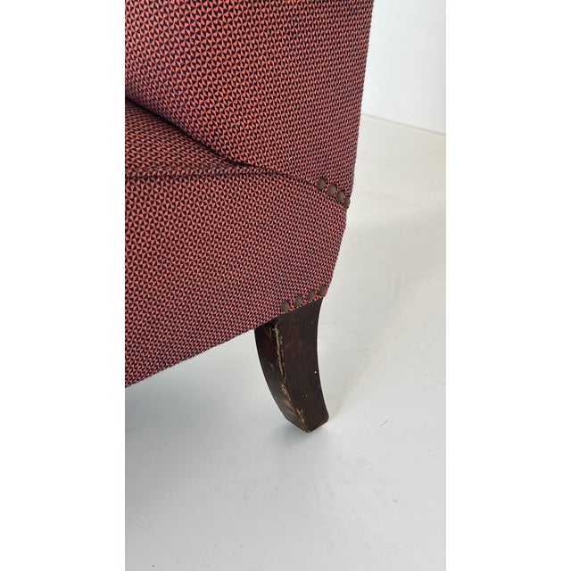 Padded Armchair in the style of Jindřich Halabala, 1930s For Sale - Image 9 of 11