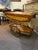 Brass Mid 20th Century Italian Floral Marquetry and Brass Service Bar Cart Trolley For Sale - Image 8 of 10