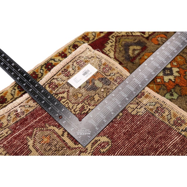 Mid 20th Century Vintage Turkish Yastik Rug - 01'09 X 03'06 For Sale - Image 5 of 8