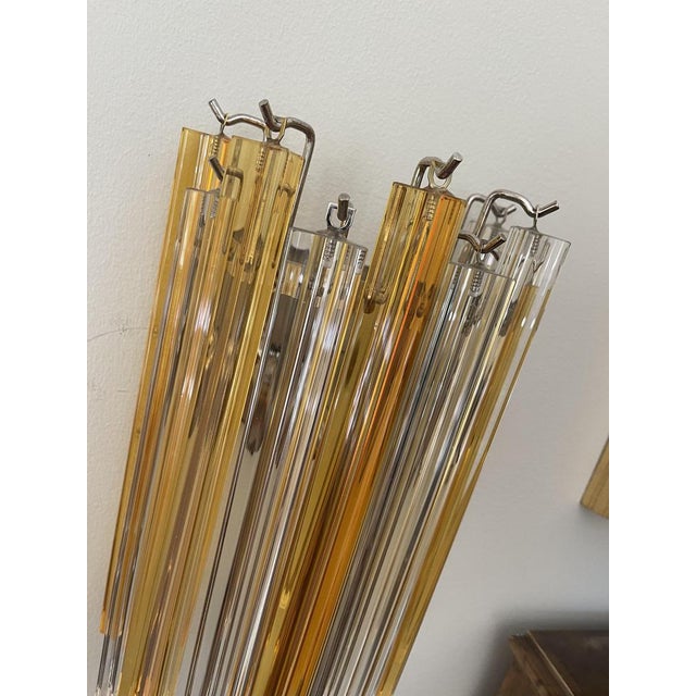 Murano Glass Wall Lamps, Set of 3 For Sale - Image 5 of 7