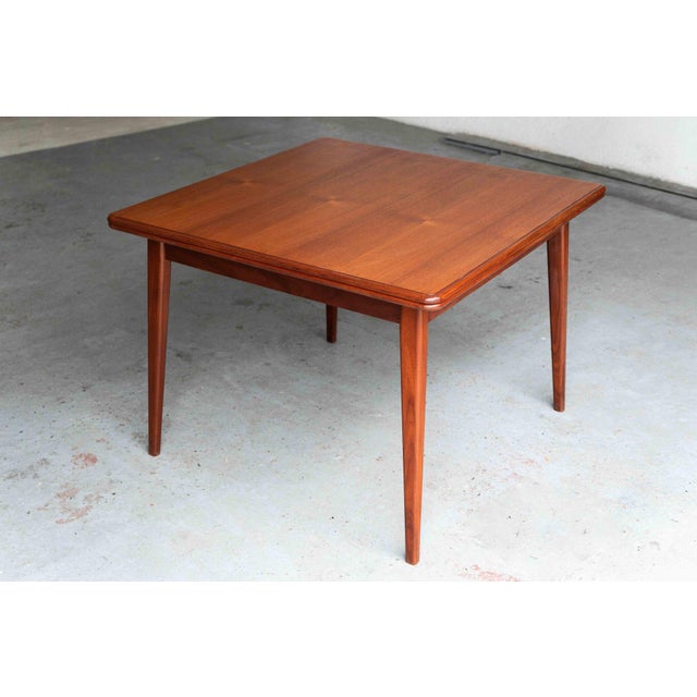 Brown Flip Top Dining Table by Louis Van Teeffelen For Sale - Image 8 of 18