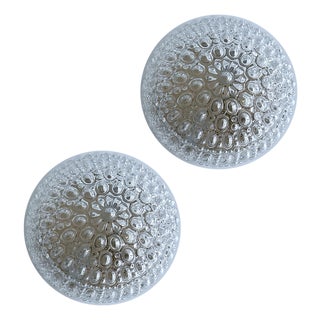 Vintage Bubble Glass Sconces from Limburg Leuchten, 1970s, Set of 2 For Sale
