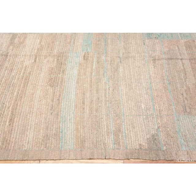 Soft Color Large Contemporary Abstract Geometric Modern Area Rug For Sale - Image 4 of 7