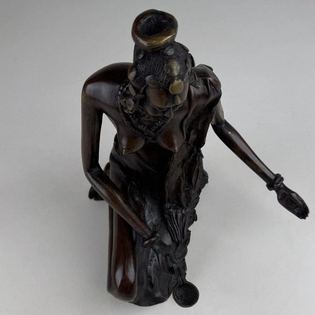 19th Century European Decorative Bronze African Figural Sculpture For Sale - Image 10 of 13