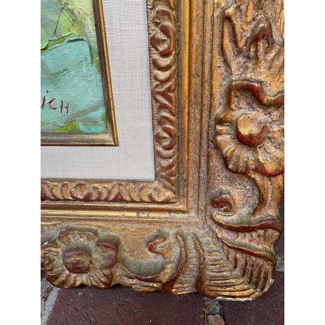 Mid 20th Century Mary Beich Impasto Floral Still Life Oil Painting, Wally Findlay Galleries Provenance For Sale In San Francisco - Image 6 of 12